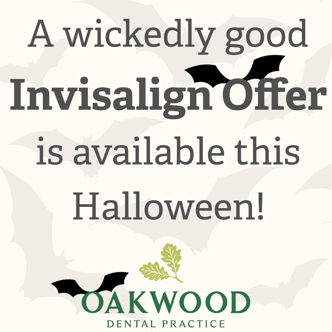 🦷 A scary-good Deal! 🎃
No tricks. Just a confident, boo-tiful smile. 🖤— available 27th–31st October only! 👻
✨ Free consultation and scan, saving you £250
✨ Free Xrays, saving you up to £120
✨ Complimentary whitening, saving you £330
✨Complimentary Hygiene appointment, saving you £78
✨Free set of Vivera retainers, saving you £450
✨Complimentary Electric toothbrush, saving you £35
🌟Plus a 5% discount on full treatment price saving you an additional £197.50🌟
Hurry — this offer vanishes on the 31st October!
#halloweenoffer #halloweenoffers🎃 #invisalignuk #invisalignoffer