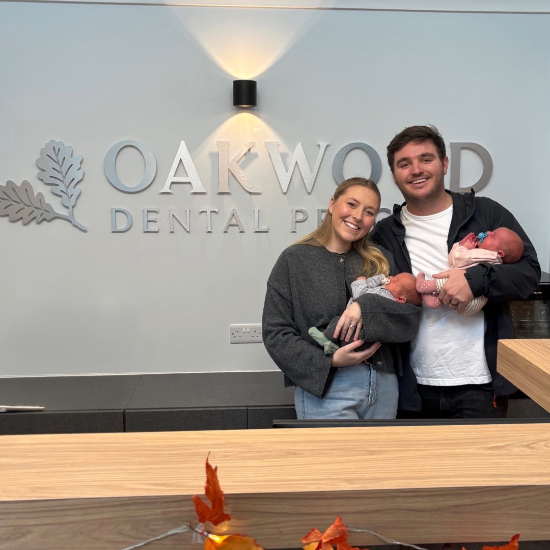 🎉 Big congratulations to George and Chloe on welcoming their beautiful twins! 👶👶💖 The whole team at Oakwood Dental Practice is overjoyed for your growing family — wishing you endless smiles, laughter, and love in this exciting new chapter! 🍼✨
#OakwoodFamily #Congratulations #DoubleTheJoy